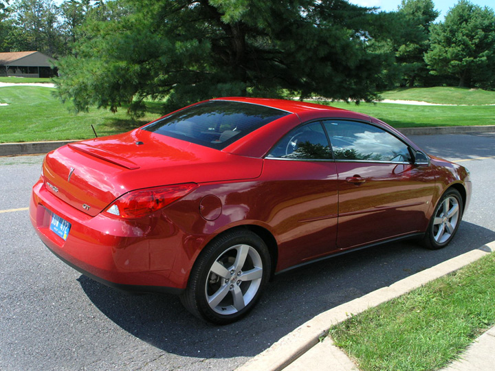 car front safety impact from G6 Retractable Pontiac Convertible Test Hardtop 2007 Road